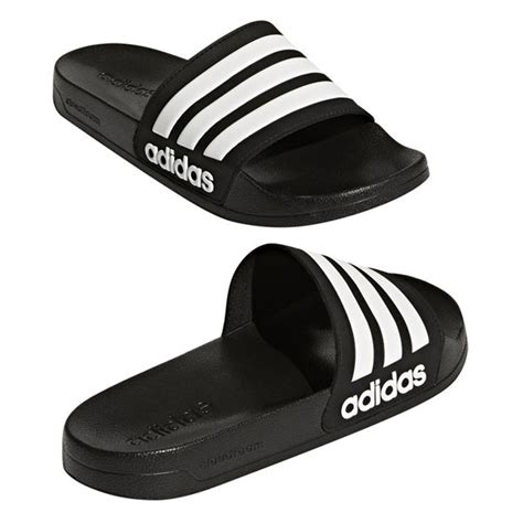 adidas zwarte adilette shower|adidas Men's Adilette Shower Slide Sandal.